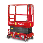 MAGNI ES0607M Elektro-Scherenarbeitsbühne manuell 5,90 mtr.